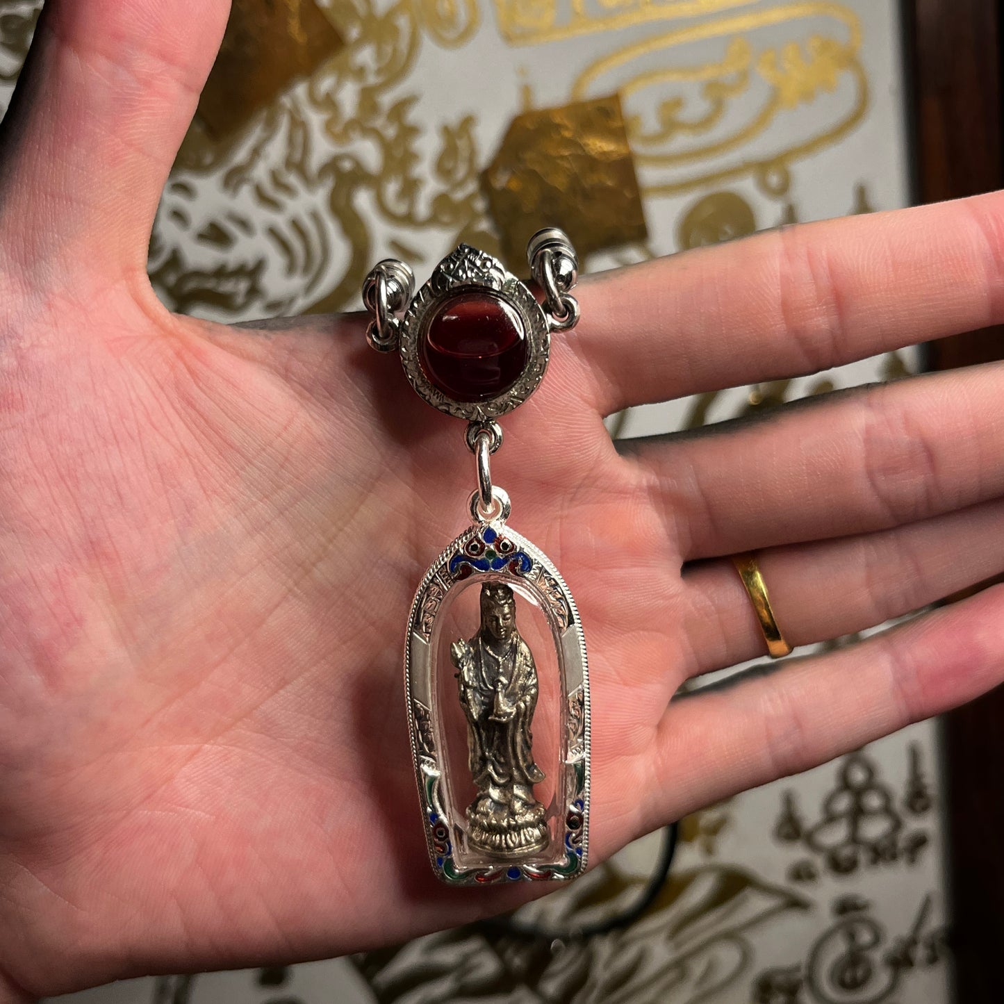 龙婆通蜀 · 消业障 救世宝瓶观音 2518(纯银)