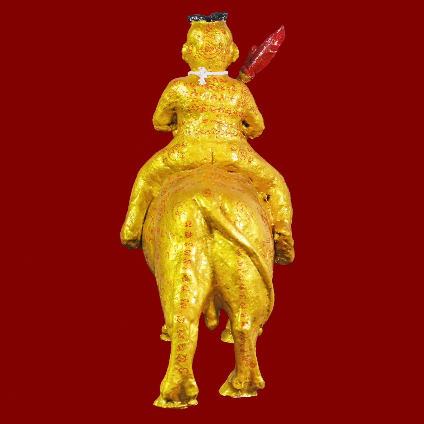 阿赞魔敌 · 手模骑牛古曼童供奉型