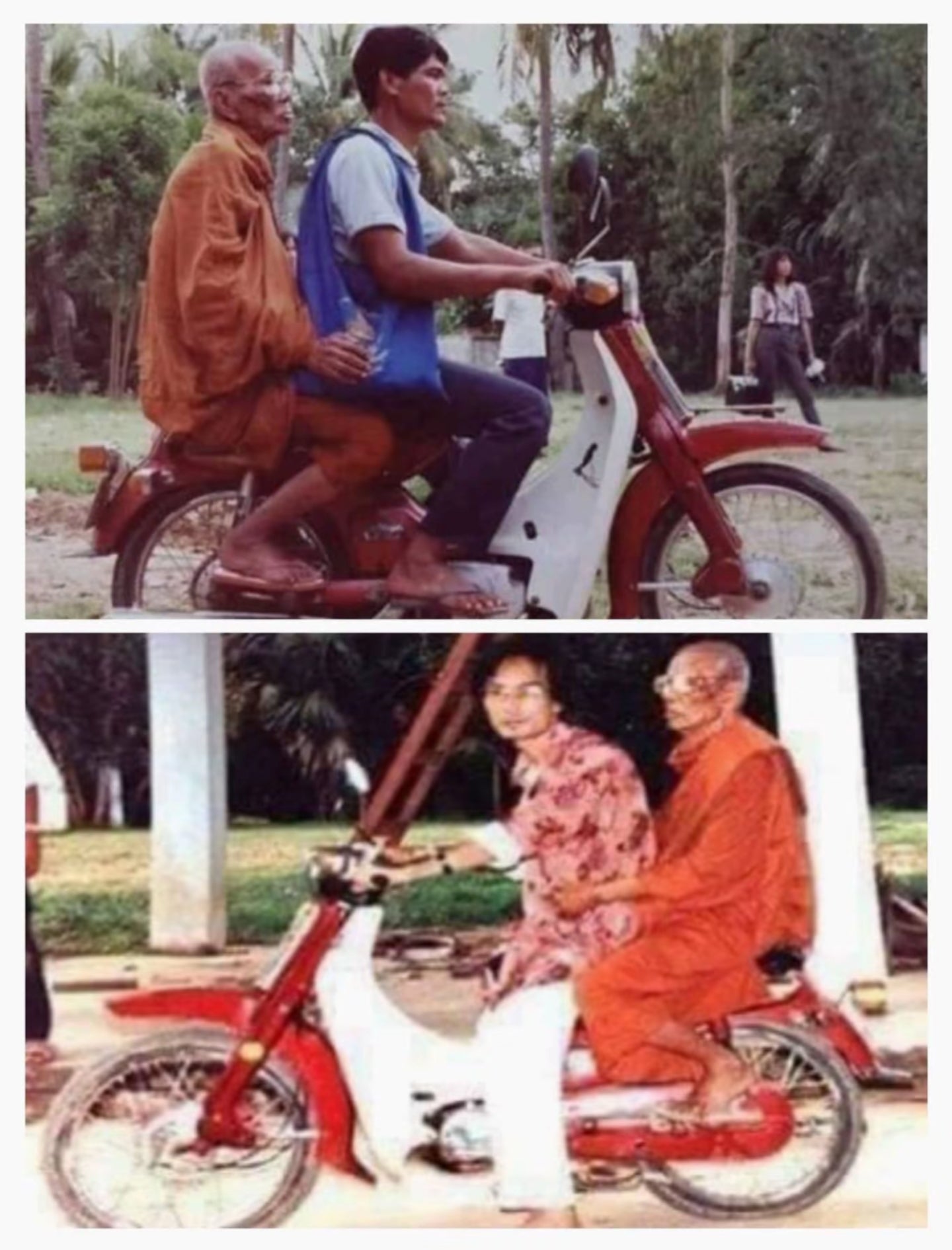 龙普戈·骑摩托车自身(往返)