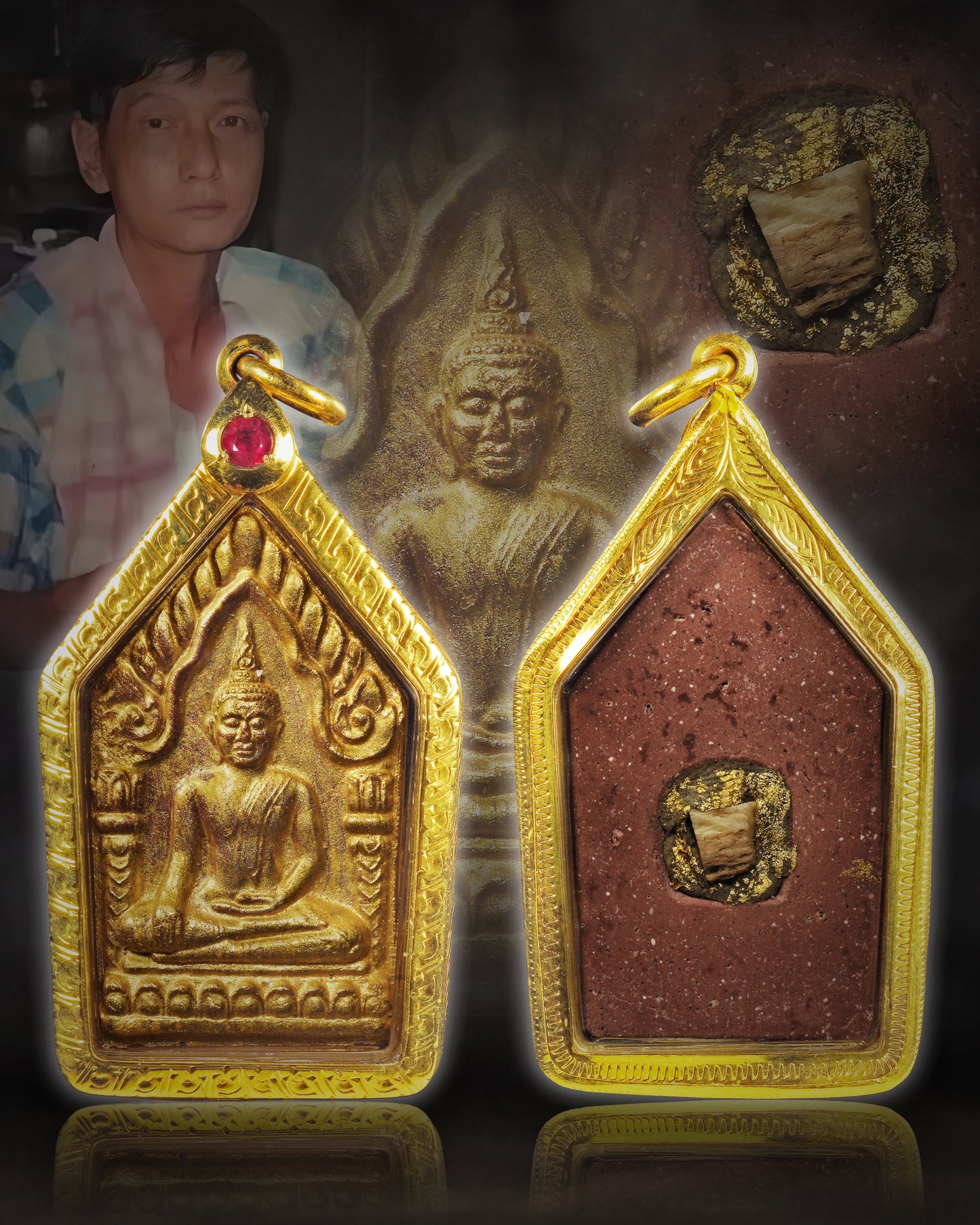 阿赞wala · 金面母子灵坤平 天窗版 2543