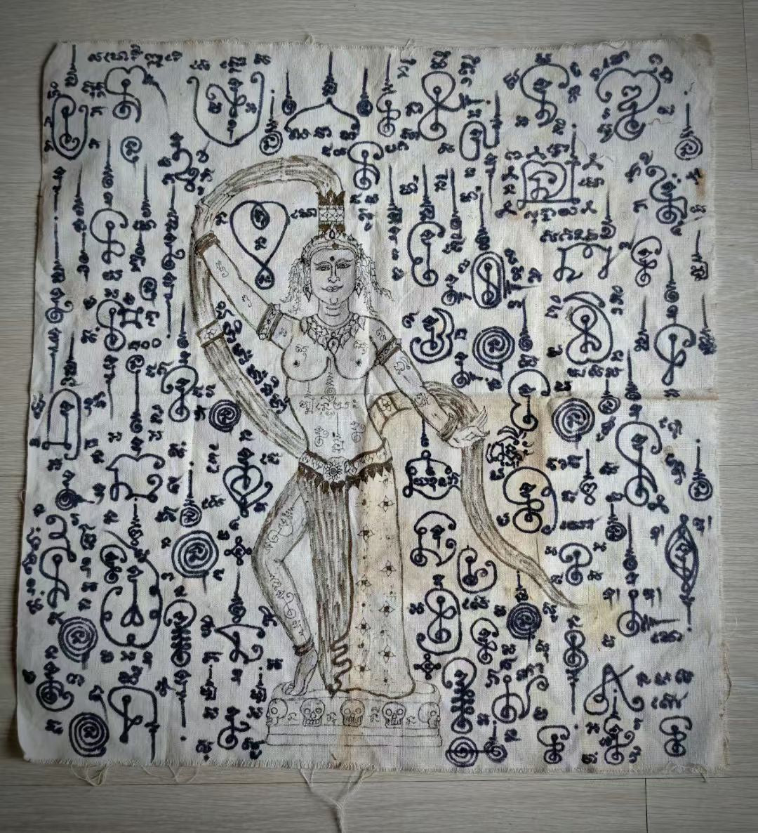 阿赞舍（虎）· 大地圣母108密咒符（符布）