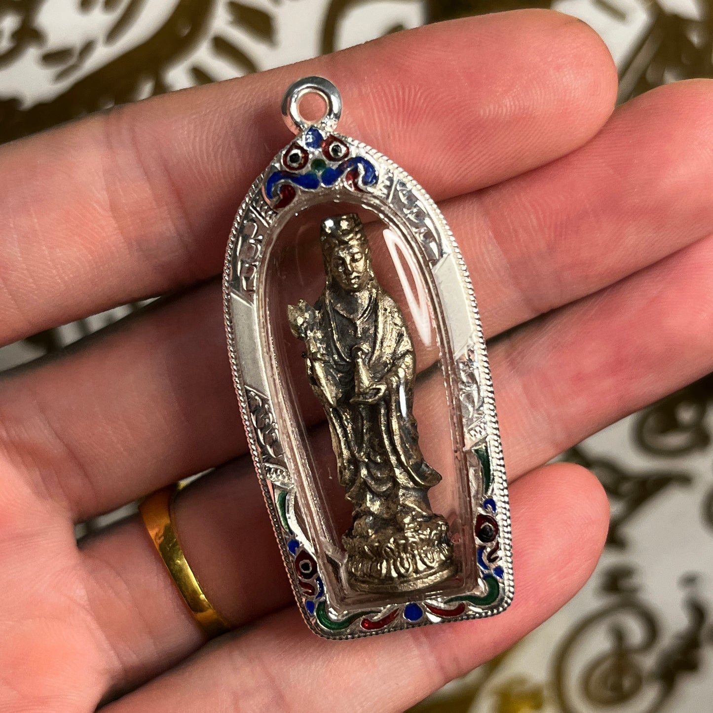 龙婆通蜀 · 消业障 救世宝瓶观音 2518（纯银）