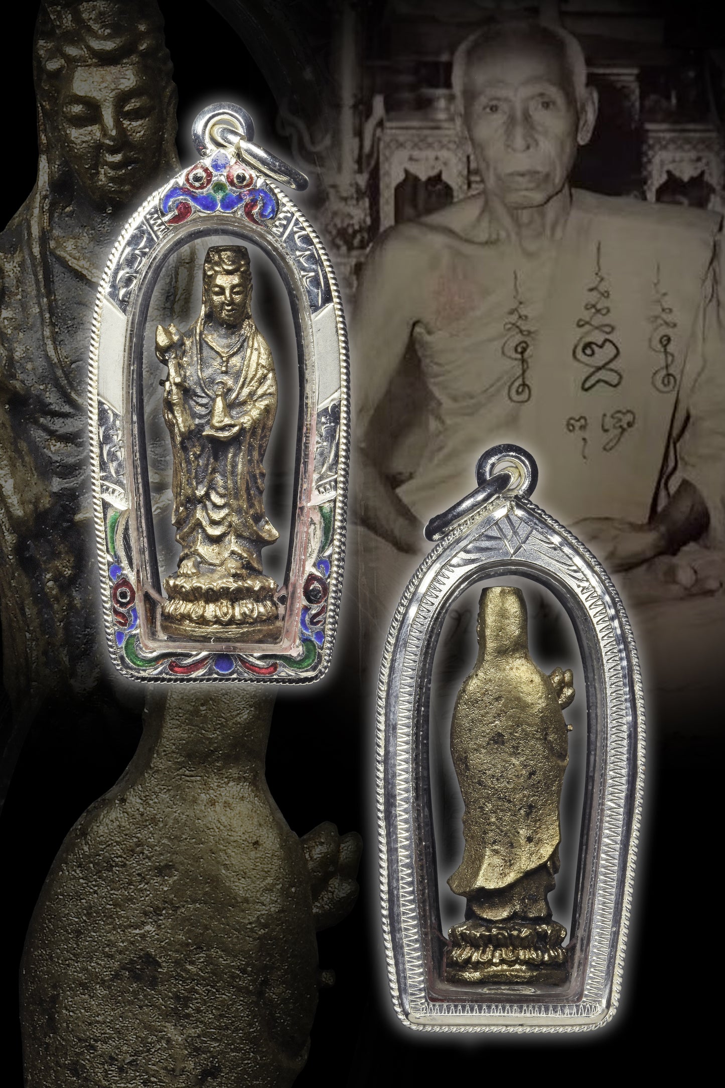 龙婆通蜀 · 消业障 救世宝瓶观音 2518（纯银）