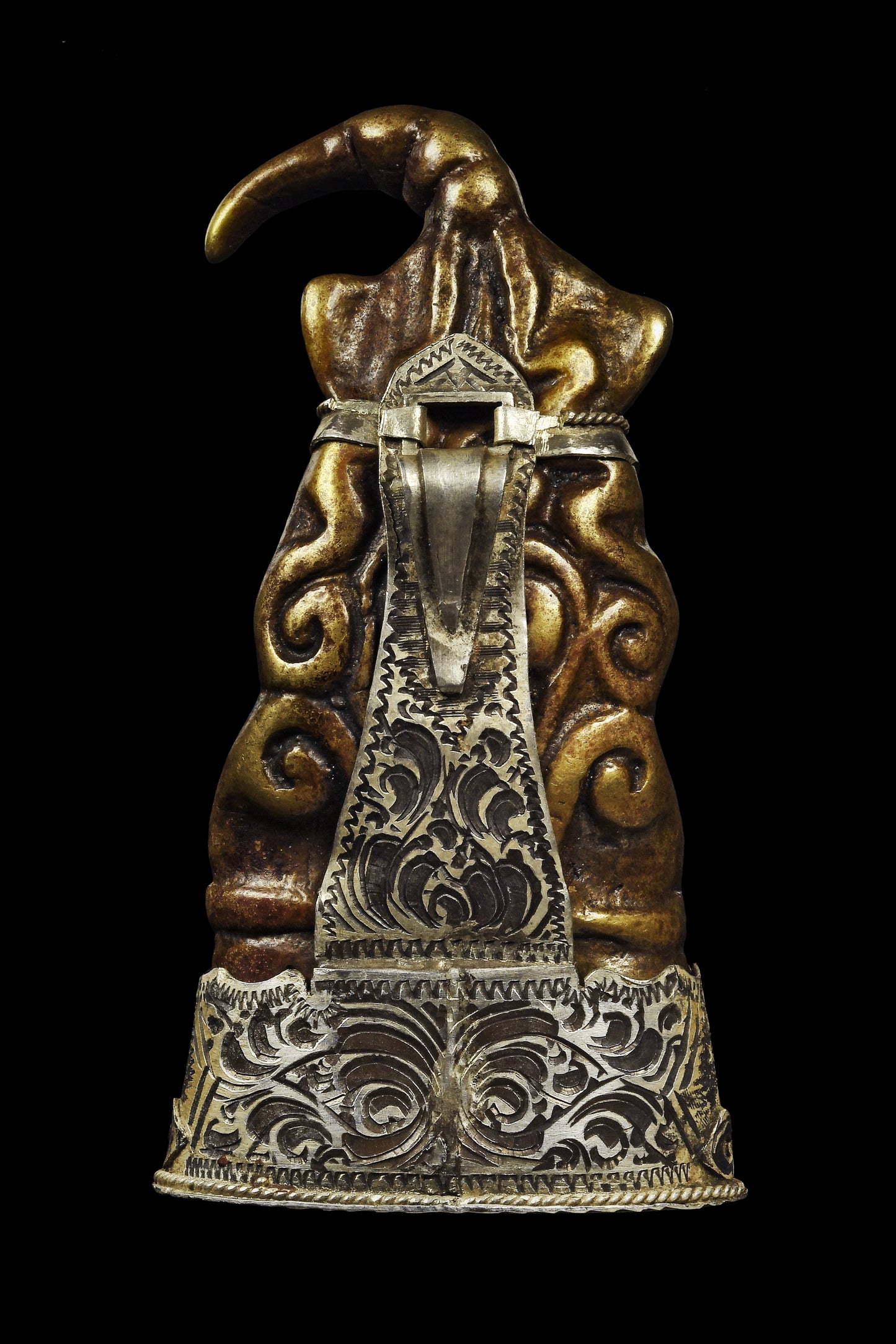 古代高棉青蛙拍婴(头发向左)