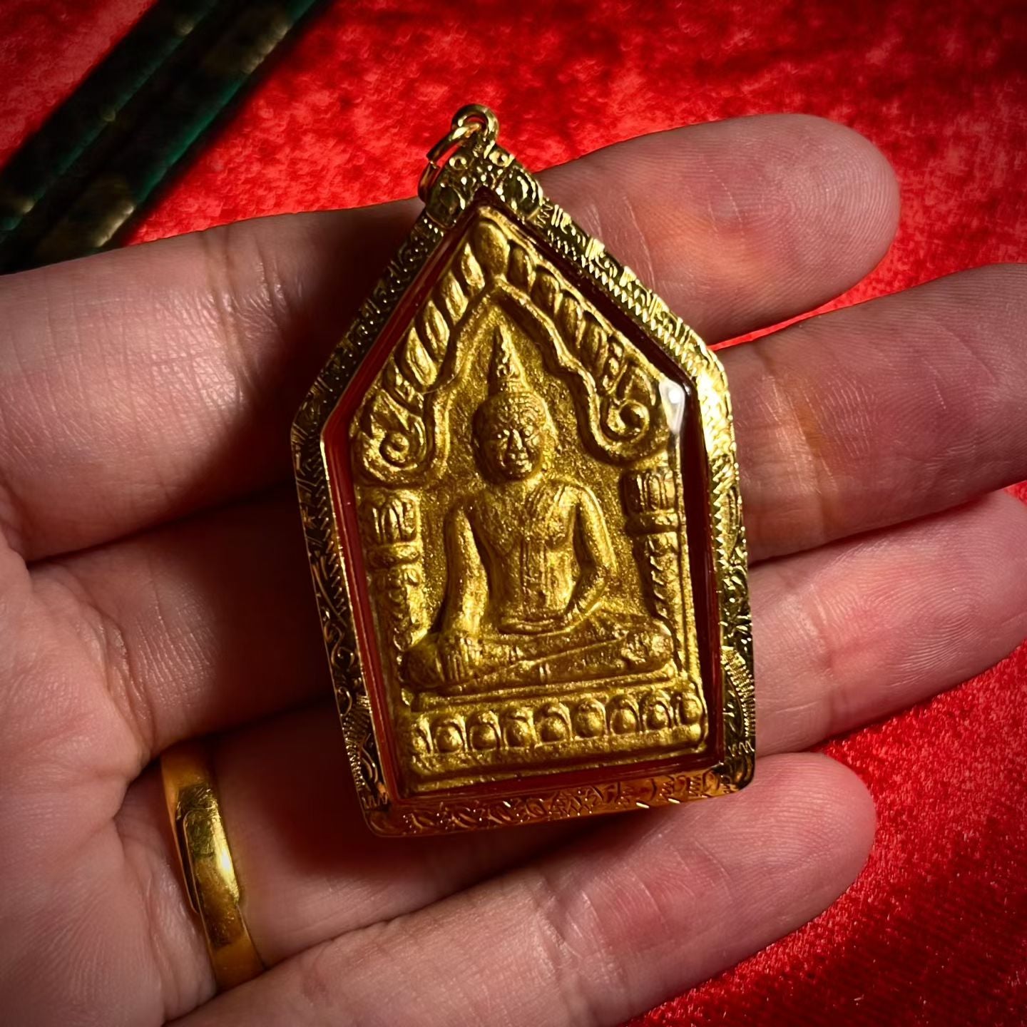 阿赞wala · 金面母子骨坤平佛 2543