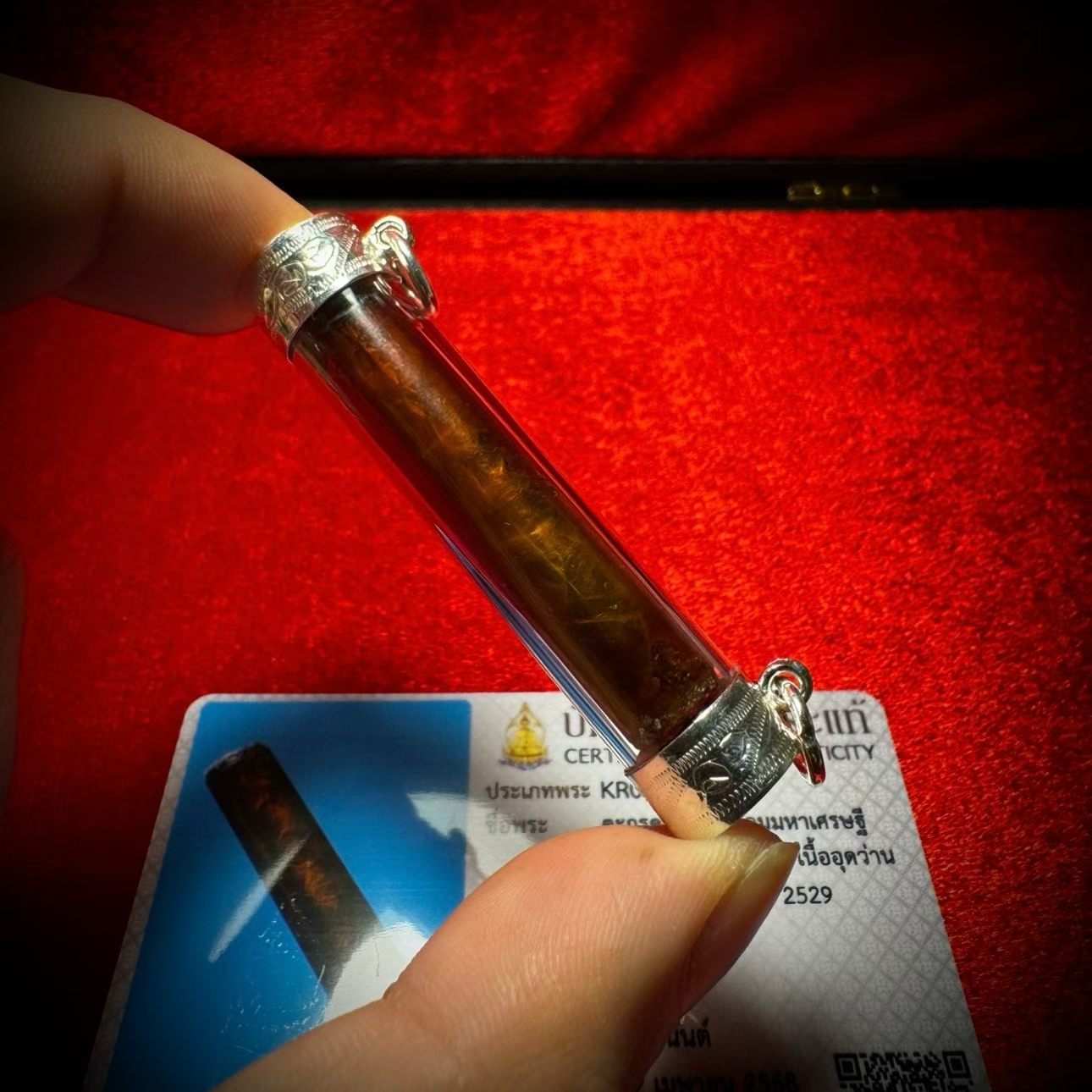 阿赞并 · 早期“玛哈瑟缇”蟒蛇皮符管